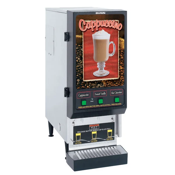 Bunn SET00.0198 FMD3 SST3 Hopper Powdered Drink Machine Cappuccino Display